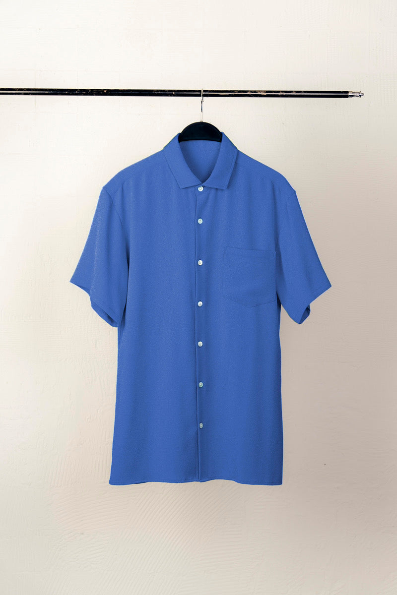Kimono Tango Chirimen Aloha Shirt