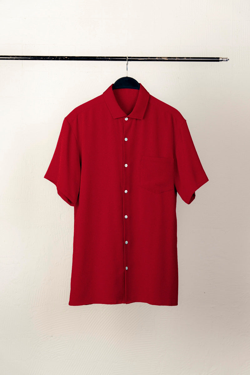 Kimono Tango Chirimen Aloha Shirt